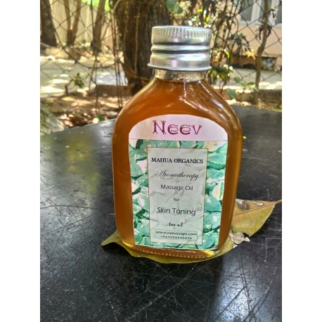Organic Aromatherapy Massage Oil For Skin Toning (100 ml)